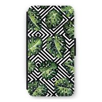 Geometrische jungle: iPhone 11 Flip Hoesje