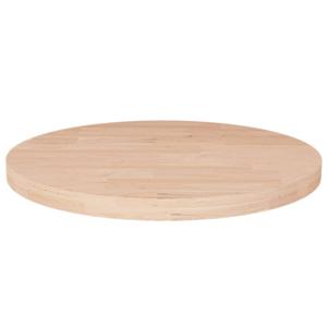 Tafelblad rond 30x2,5 cm onbehandeld massief eikenhout