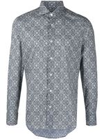 Fedeli chemise boutonnée à motif cachemire - Gris