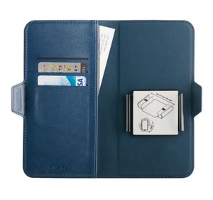 Vivanco Universal Booklet Universeel Universal Blauw Flip Case, Spatwaterdicht, Stofdicht, Stootbestendig, Waterafstotend