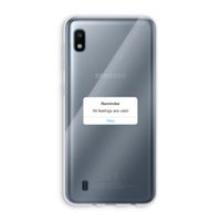 Reminder: Samsung Galaxy A10 Transparant Hoesje