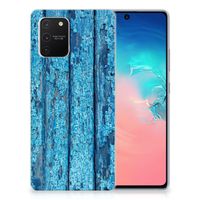 Samsung Galaxy S10 Lite Bumper Hoesje Wood Blue