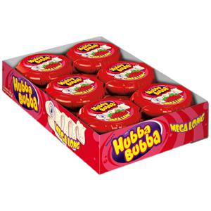 Wrigley's - Hubba Bubba Mega Long Aardbei - 12 stuks