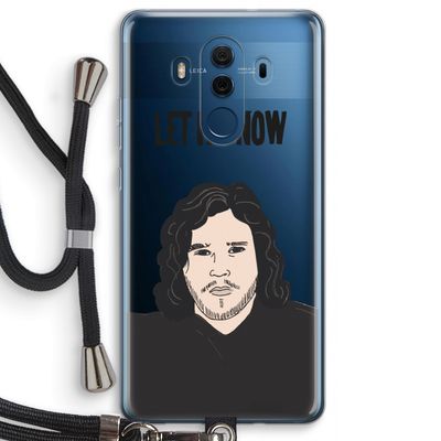 Let It Snow: Huawei Mate 10 Pro Transparant Hoesje met koord