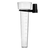 TFA Regenmeter/neerslagmeter - analoog - transparant - kunststof - 25 cm - zonder stok