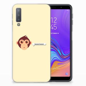 Samsung Galaxy A7 (2018) Telefoonhoesje met Naam Monkey