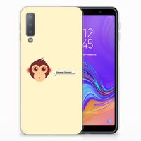 Samsung Galaxy A7 (2018) Telefoonhoesje met Naam Monkey - thumbnail