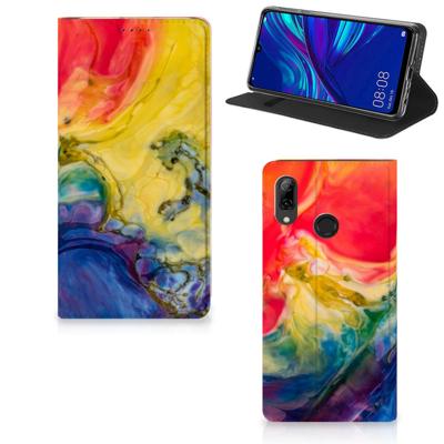 Bookcase Huawei P Smart (2019) Watercolor Dark Bookcase Huawei P Smart (2019) Watercolor Dark