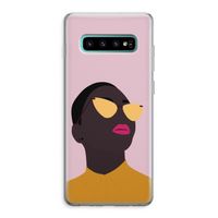 Yellow glasses: Samsung Galaxy S10 Plus Transparant Hoesje