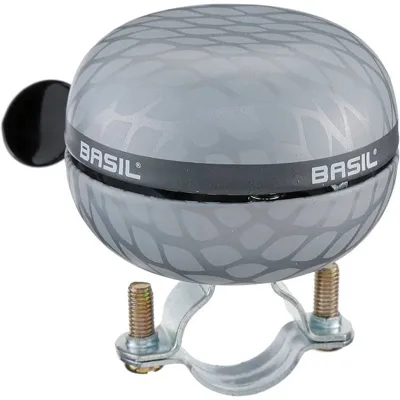 Basil Noir Big Bell Fietsbel 60 milimeter - Zilver