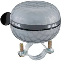 Basil Noir Big Bell Fietsbel 60 milimeter - Zilver Basil Noir Big Bell Fietsbel 60 milimeter - Zilver
