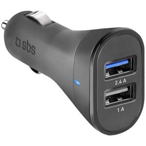 sbs mobile Ladegerät fürs Auto mit zwei USB-Ausgängen USB-oplader 12 W Auto, Vrachtwagen Uitgangsstroom (max.) 2.4 A Aantal uitgangen: 2 x USB