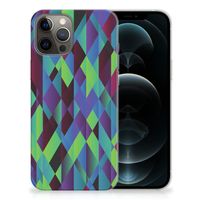 iPhone 12 Pro Max TPU Hoesje Abstract Green Blue - thumbnail