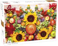 Tactic Puzzel Fruit and Flowers 500 Stukjes - thumbnail
