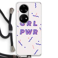 GRL PWR: Huawei P50 Pro Transparant Hoesje met koord