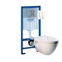 Duravit Starck 3 toiletset met Grohe Rapid SL en Grohe Sakte Cosmopolitan bedieningspaneel - thumbnail