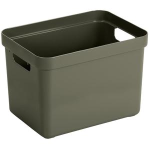 Sunware Opbergbox Sigma - kunststof - donkergroen - 18 liter - Opbergbakken/opbergers