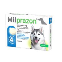 Milprazon ontworming grote hond 12,5mg - 4 tabletten