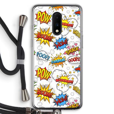 Pow Smack: OnePlus 7 Transparant Hoesje met koord
