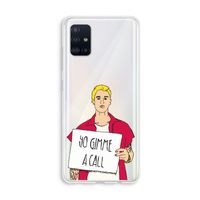 Gimme a call: Galaxy A51 4G Transparant Hoesje