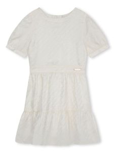 Michael Kors Kids robe à logo en jacquard - Tons neutres