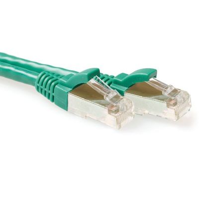 ACT FB7730 CAT6A S/FTP LSZH Patchkabel Snagless - Groen - 30 meter