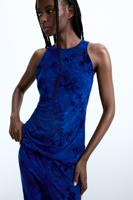 T-shirt nachtelijke tuin - BLUE - S