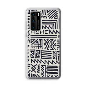 Marrakech print: Huawei P40 Transparant Hoesje