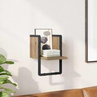 Wandplank Ambachtelijk eiken 20 x 25 x 30 cm Bewerkt hout