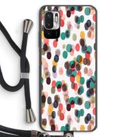 Tropical Dots: Xiaomi Redmi Note 10 5G Transparant Hoesje met koord