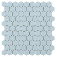By Goof mozaiek hexagon 3.5x3.5 cm light blue - thumbnail