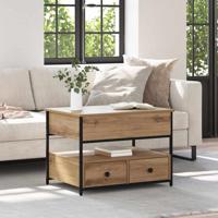 Salontafel Artisan Eiken 70 x 50 x 54,5 cm Bewerkt hout