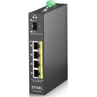 ZyXEL RGS100-5P Unmanaged L2 Gigabit Ethernet (10/100/1000) Power over Ethernet (PoE) Zwart
