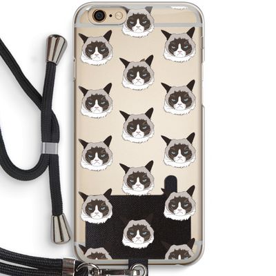 It's a Purrr Case: iPhone 6 / 6S Transparant Hoesje met koord