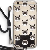 It's a Purrr Case: iPhone 6 / 6S Transparant Hoesje met koord