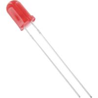 TRU COMPONENTS 1577468 Bedrade LED Rood Rond 5 mm 75 mcd 50 ° 20 mA