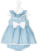 Hucklebones London ensemble robe-short à volants superposés - Bleu