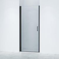 Saniclass Neptune 6211 Douchedeur - 100x200cm - veiligheidsglas - anti kalk - profiel mat zwart SKII6211-100MB