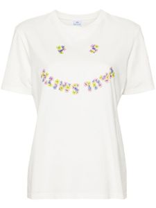 PS Paul Smith t-shirt à fleurs - Blanc