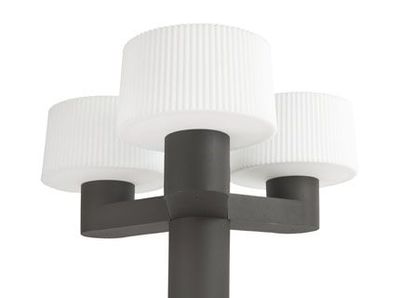 Lantaarnpaal met drietal Muffin lampen aluminium 74435-74429 ESR