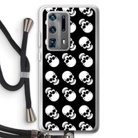 Musketon Skulls: Huawei P40 Pro Plus Transparant Hoesje met koord
