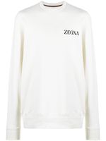 Zegna sweat à logo poitrine imprimé - Blanc - thumbnail