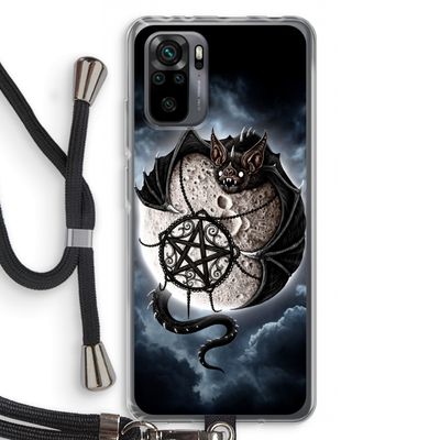 Volle maan: Xiaomi Redmi Note 10 Pro Transparant Hoesje met koord