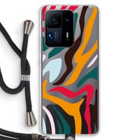 Colored Zebra: Xiaomi Mi Mix 4 Transparant Hoesje met koord