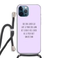 Gek: iPhone 12 Pro Max Transparant Hoesje met koord