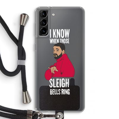 Sleigh Bells Ring: Samsung Galaxy S21 Plus Transparant Hoesje met koord