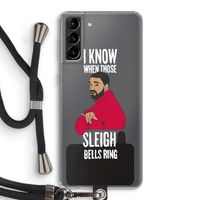 Sleigh Bells Ring: Samsung Galaxy S21 Plus Transparant Hoesje met koord