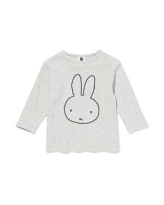 HEMA Nijntje Newborn Shirt Rib Grijsmelange (grijsmelange)