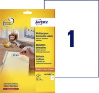 Etiket avery l4735rev-25 210x297mm a4 wit 25st