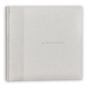 Fotoboek/fotoalbum Luis met 20 paginas wit 24 x 24 x 2 cm